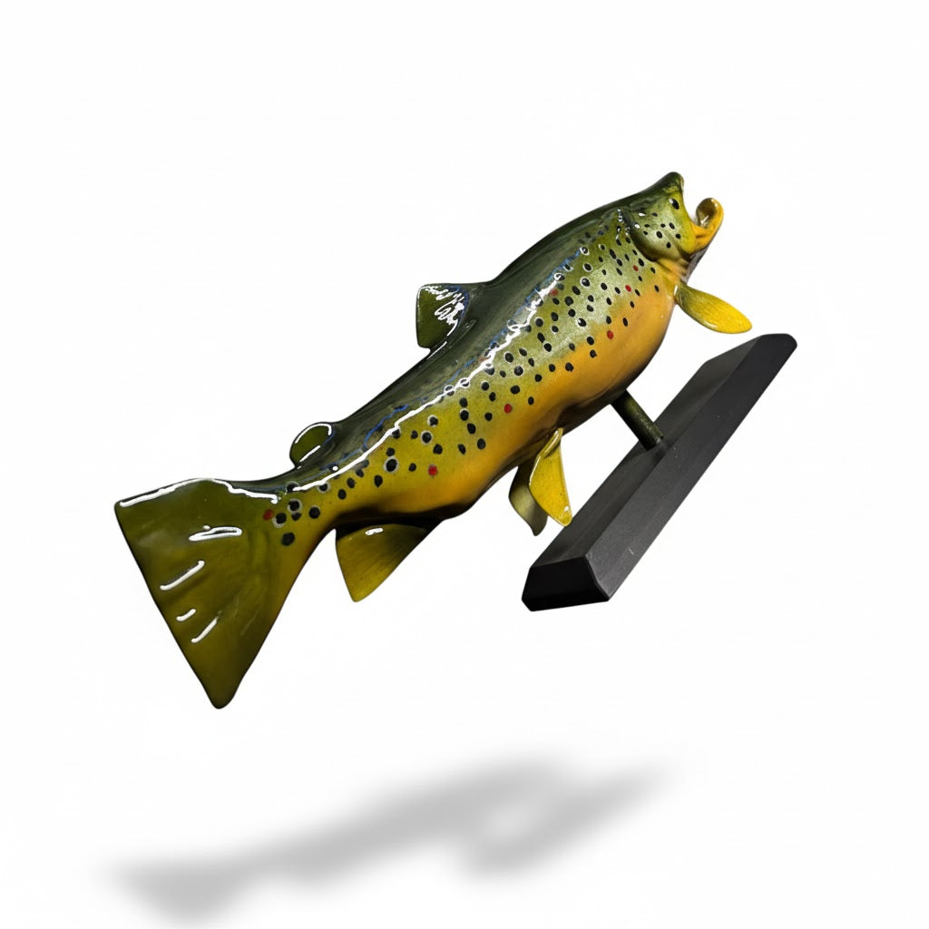10” Brown Trout Replica w/ Stand