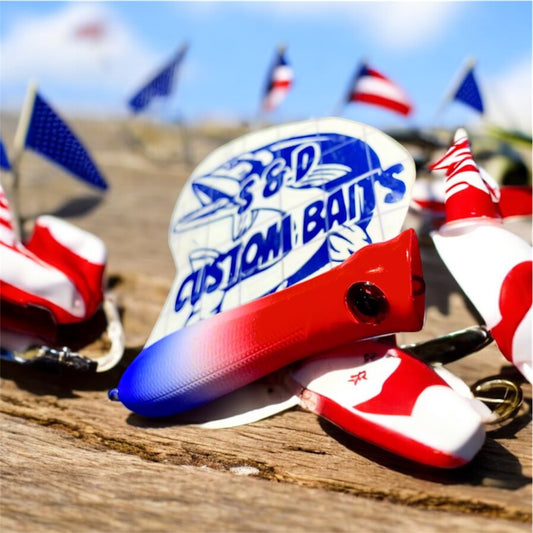 Red,White,Blue Topwater Popper